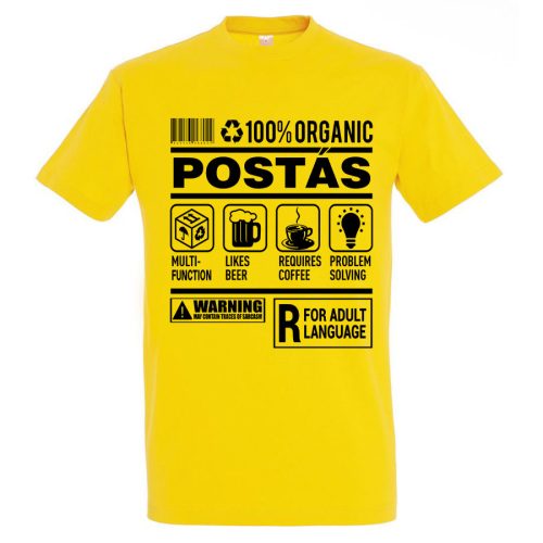 Postás organic póló