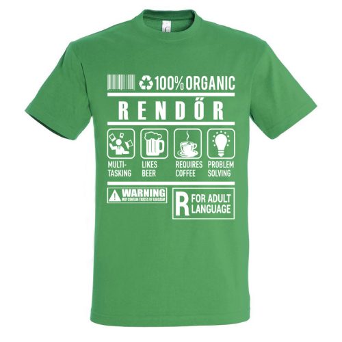 Rendőr organic póló