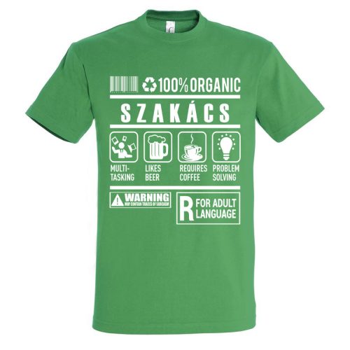 Szakács organic póló