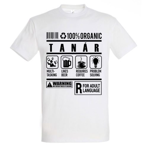 Tanár organic póló