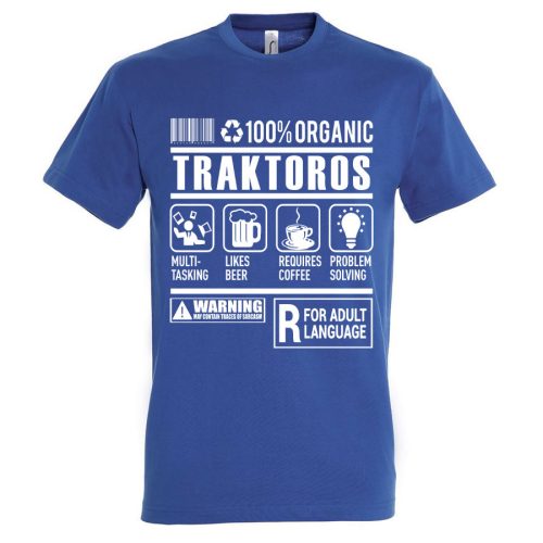 Traktoros organic póló