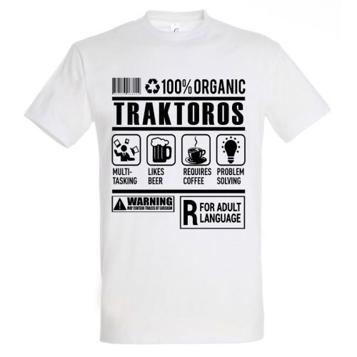 Traktoros organic póló