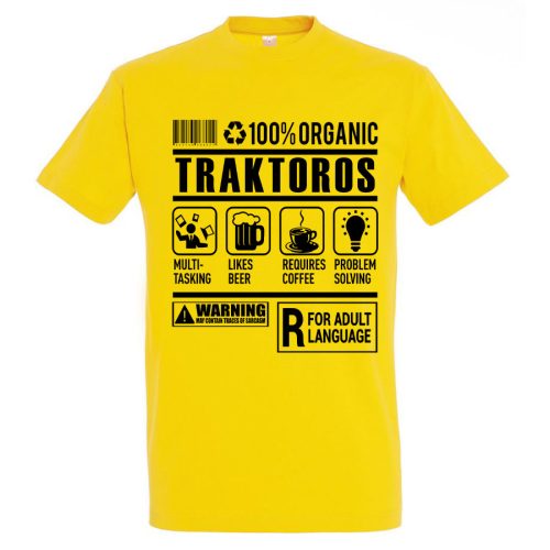 Traktoros organic póló