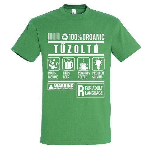 Tűzoltó organic póló