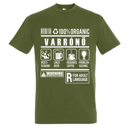 Varrónő organic póló