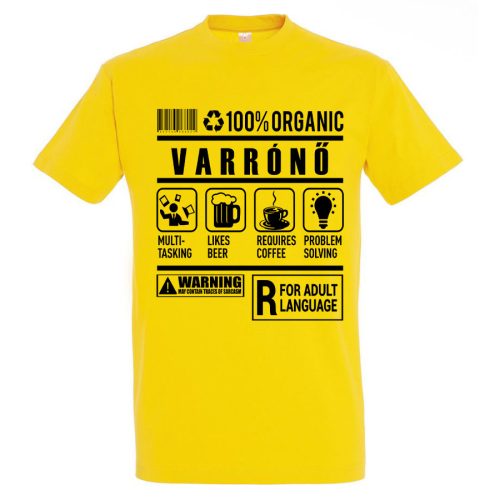 Varrónő organic póló