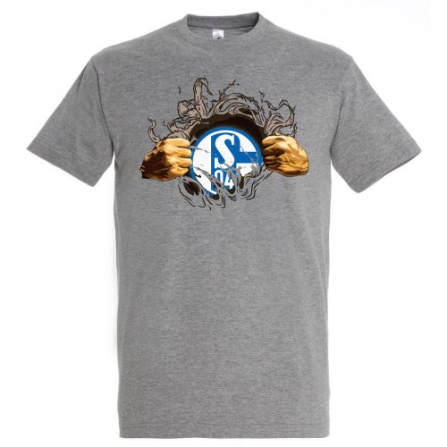 Schalke tépett póló