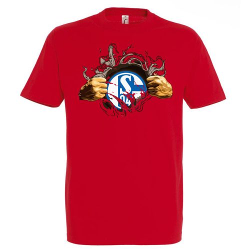 Schalke tépett póló
