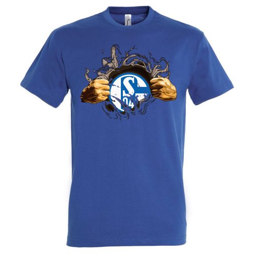 Schalke tépett póló