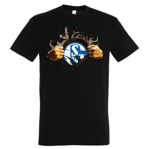 Schalke tépett póló
