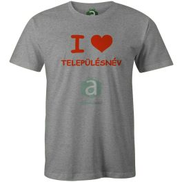 I Love településneves Pest megyei póló