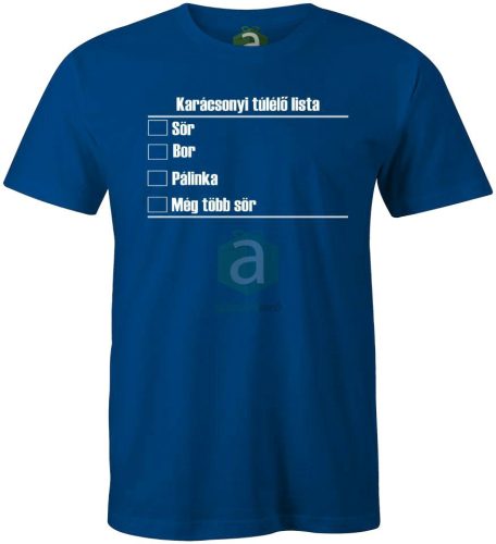 Karácsonyi túlélő lista póló