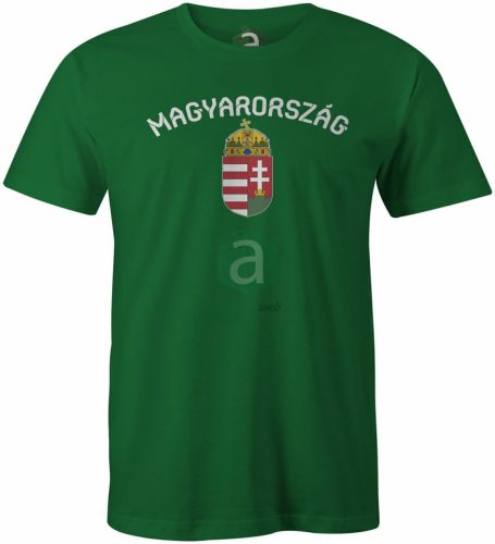Magyarország címeres zöld póló