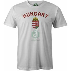 Hungary címeres fehér póló