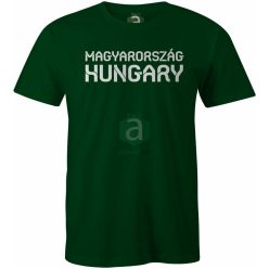 Magyarország Hungary sötétzöld póló