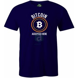 Bitcoin Accepted Here póló