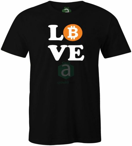 Bitcoin Love póló