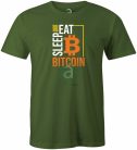 Eat Sleep Bitcon póló