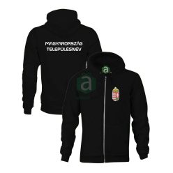   Magyarország Baranya megyei településneves zippzáras kapucnis pulóver