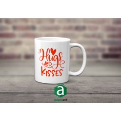 Hugs and kisses bögre