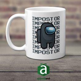 Impostor fekete - Among Us bögre
