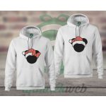 Minnie Mickey karácsonyi páros kapucnis pulóver 
