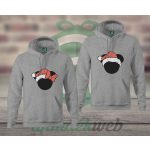 Minnie Mickey karácsonyi páros kapucnis pulóver 