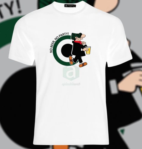 No beer, no party Andy Capp póló