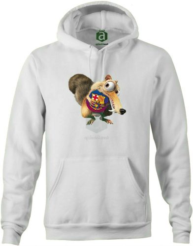 Barcelona  motkány kapucnis pulóver