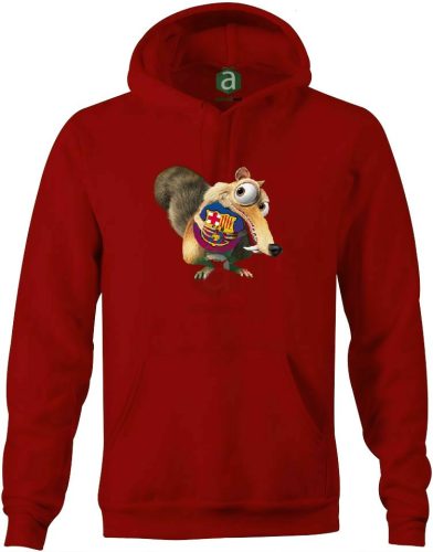 Barcelona  motkány kapucnis pulóver