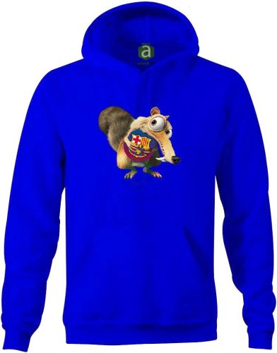 Barcelona  motkány kapucnis pulóver