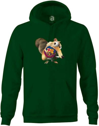 Barcelona  motkány kapucnis pulóver