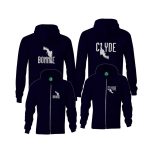 Bonnie Clyde páros zippzáras kapucnis pulóver
