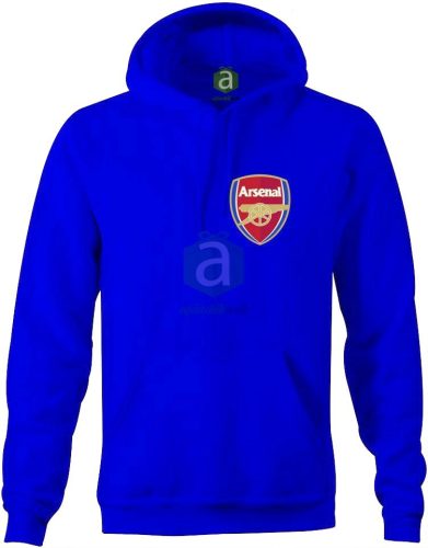 Arsenal XXL-es royalkék kapucnis pulóver