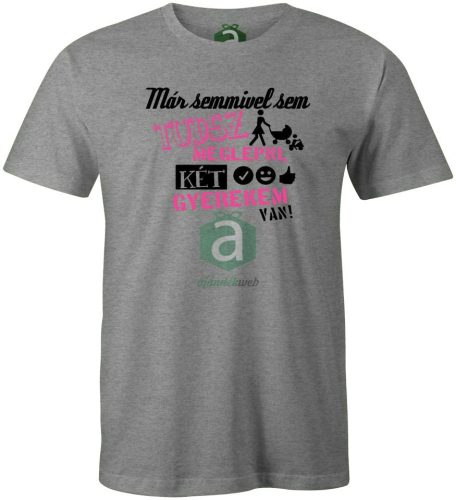 Semmivel sem tudsz meglepni, már 2 gyerekem van póló
