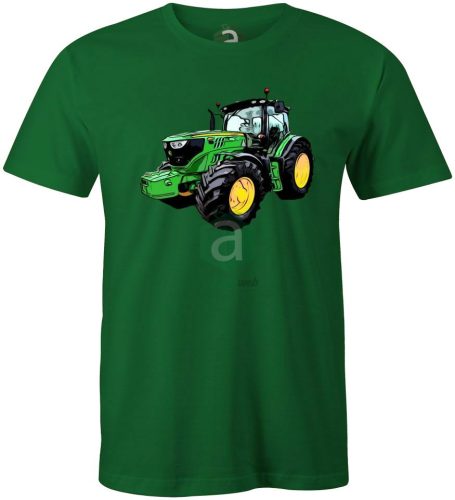 John Deere traktor S-es zöld póló