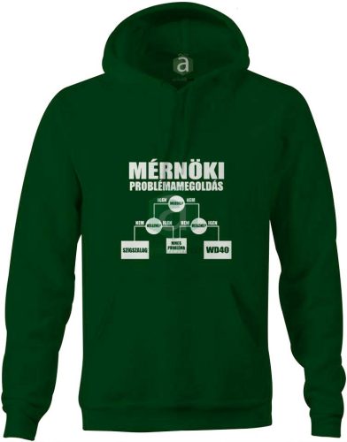 Mérnöki problémamegoldás kapucnis pulóver