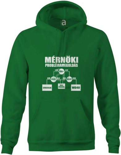 Mérnöki problémamegoldás kapucnis pulóver