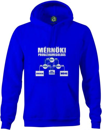 Mérnöki problémamegoldás kapucnis pulóver