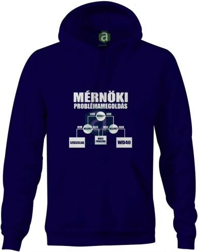 Mérnöki problémamegoldás kapucnis pulóver