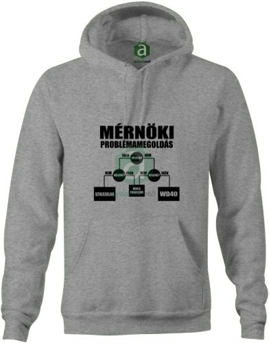 Mérnöki problémamegoldás kapucnis pulóver