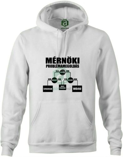 Mérnöki problémamegoldás kapucnis pulóver