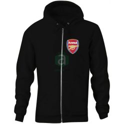 Arsenal zippzáras kapucnis pulóver