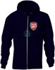 Arsenal zippzáras kapucnis pulóver