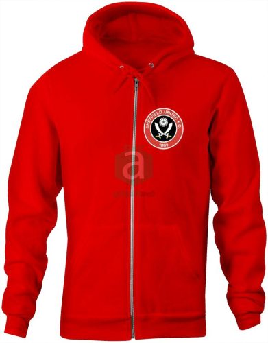 Sheffield United zippzáras kapucnis pulóver