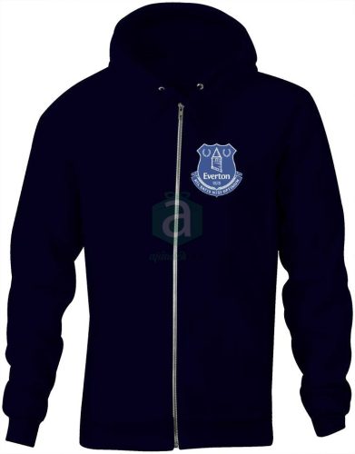 Everton zippzáras kapucnis pulóver