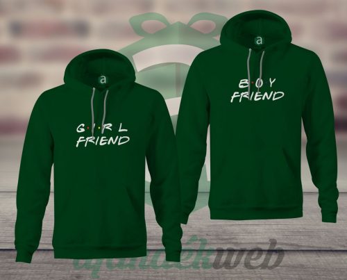 Boy Girl friend páros kapucnis pulóver