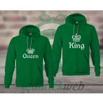 King Queen páros kapucnis pulóver