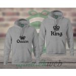 King Queen páros kapucnis pulóver