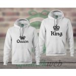 King Queen páros kapucnis pulóver